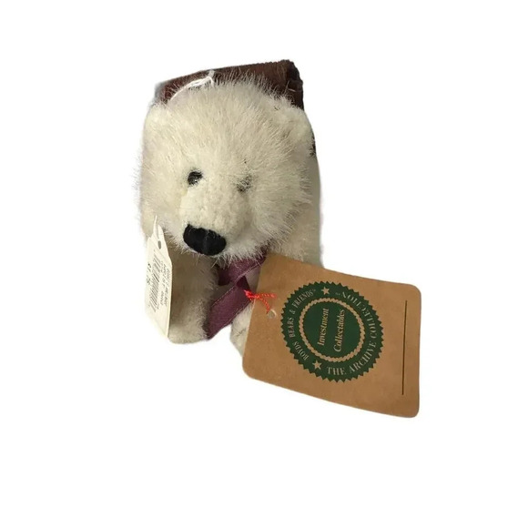 NWT Boyds Collection 1998 Snowbear Polar Bear Archive Collection Jointed 6" - Picture 1 of 5